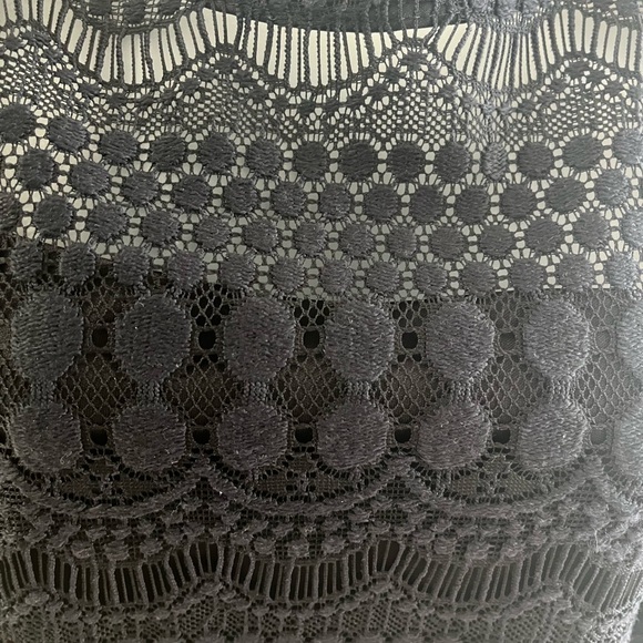 Chico's Black Lace three quarter sleeve dress - Picture 4 of 4